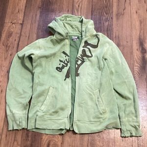 Vintage grunge style quicksilver sip hoodie, size xl